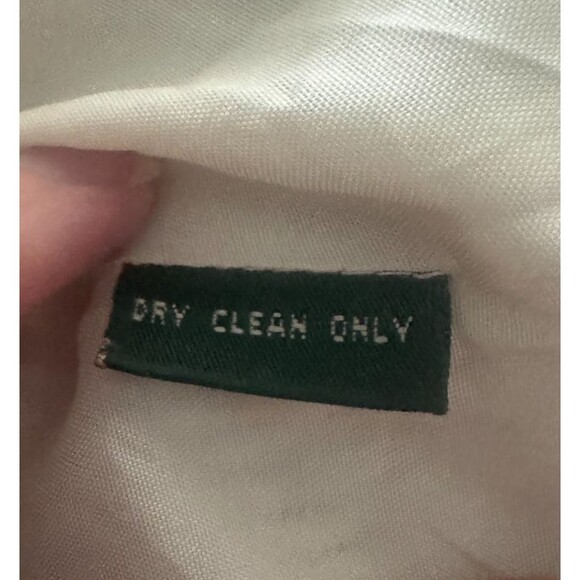 Ralph Lauren Pinstripe Jacket Linen Womens 10 Button Front Corpcore Chic Party - Picture 8 of 9